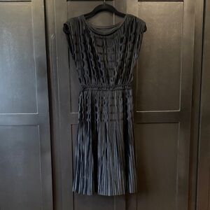 Elegant Black Pleated Dress